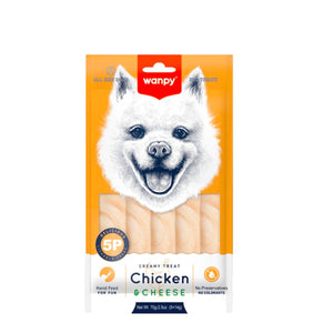 Wanpy Chicken & Cheese Cream Dog Treats 5 x 14 g
