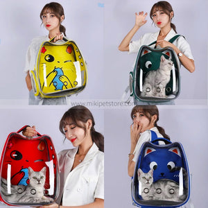 Cute Cartoon Backpack Bag for Pet Cat Carrying