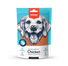Wanpy Oven Roasted Dog Treat Chicken Jerky Chips 100gm