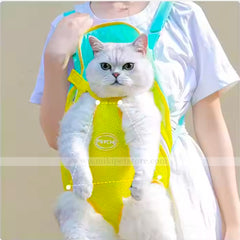 Summer Breathable Comfort Cat Bag Backpack Colorful Bag Portable Pets Travel Bag
