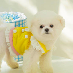 Cat & Dog Dress – Spring/Summer Princess Skirt with Big Bow