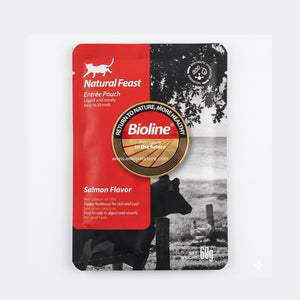 Bioline Natural Feast Salmon Flavor Pouch for Cat 60g