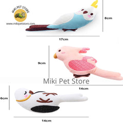 Interactive Plush Cat Toy with Catnip Bite Resistant Bird Design