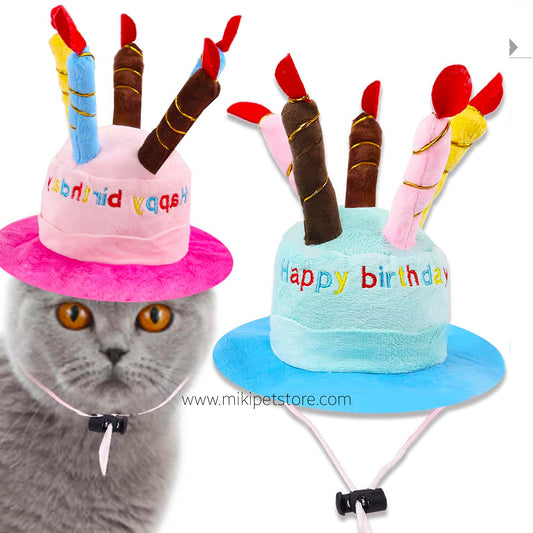Happy Birthday Cake Hat – Adorable Party Hat for Dogs & Cats