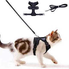 Escape Proof Cat Harness and Leash Set Breathable Mesh Vest