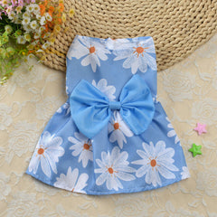 Small Pet Dog Cat Bowknot Skirt Puppy Sweet Princess Tutu Dress Clothes