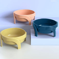 Raised Pet Feeding Bowl – Anti-Vomiting Design for Small pets