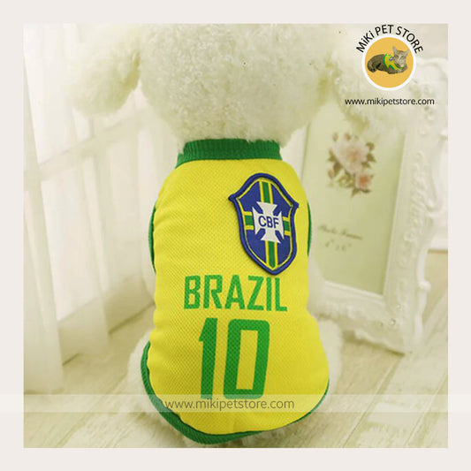 World Cup Brazil Jersey for Cats and Dogs