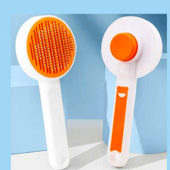 Colourful Self-Cleaning Pet Grooming Brush Hair Remover Pin Comb for Cats & Dogs