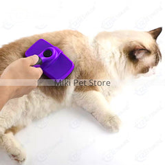 Self-Cleaning Slicker Brush for Dogs and Cats – Retractable Pet Grooming Brush for Shedding, Tangled Knots, and Undercoat