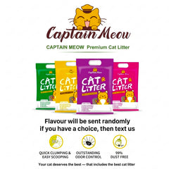 Captain Meow Clumping Cat Litter Sand
