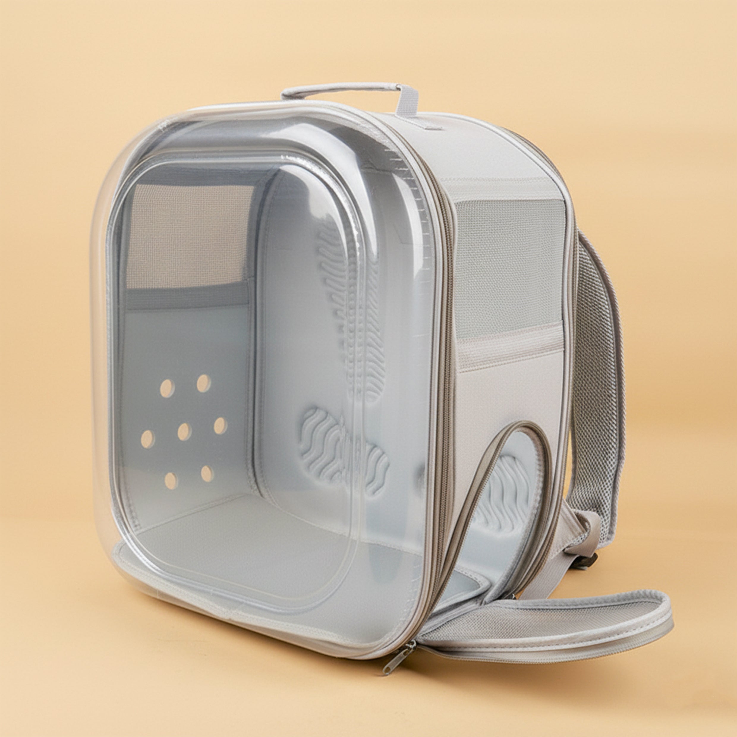 Transparent Breathable Pet Backpack Carrier – For Cats & Small Dogs