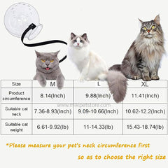 Transparent Cat Muzzle Adjustable Hood for Biting and Chewing Prevention