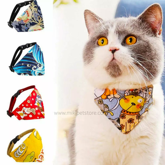 Adjustable Triangle Dog & Cat Bandana Collar – Stylish Pet Bib Scarf