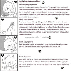 Cat Nail Caps/Tips Pet Cat Kitty Soft Claws Covers Control Paws