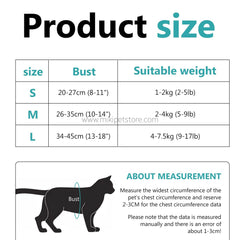 Adjustable Cat Harness and Leash Set for Kittens and Small Dogs