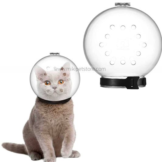 Transparent Cat Muzzle Adjustable Hood for Biting and Chewing Prevention