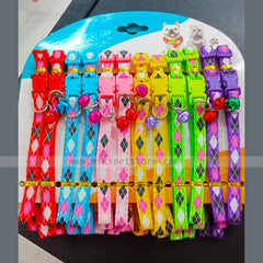 Pets Adjustable Cat Collar with Plush Bear Pendant