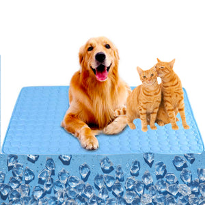 Pet Summer Cooling Mat Washable Breathable Cooling Bed