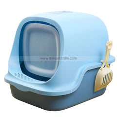Extra Large Plastic Cat Litter Box with Cover & Scoop – Spacious & Easy to Clean