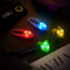 LED Waterproof Silicone Dog Collar – Light-Up Safety Collar for Night Walking (Batteries Included)