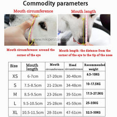 Dog Muzzle with Adjustable Straps – Breathable Anti-Biting, Chewing, and Barking Muzzle for Small, Medium, and Large Dogs