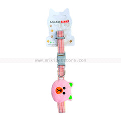 Pets Adjustable Cat Collar with Cute Plush Pendant