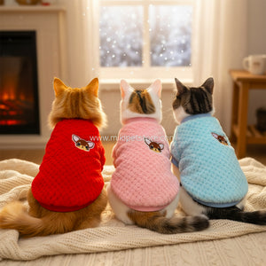 Winter Warm Pure Cotton Pet Clothes for small dogs and cats