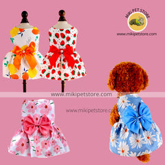 Small Pet Dog Cat Bowknot Skirt Puppy Sweet Princess Tutu Dress Clothes