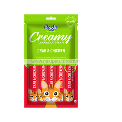 Drools Crab & Chicken Creamy Cat Treats-75gm