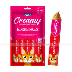 Drools Salmon & Skipjack Creamy Cat Treats-75gm