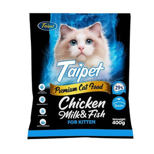 Taipet Premium Chicken Milk & Fish Dry Cat Food For Kitten