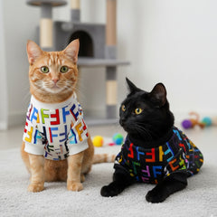 Pet Apparel Custom Logo Dog Clothing Fashion Cotton Pet Clothes letter printed Designer Dog Clothes