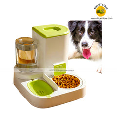 Pet Food & Water Bowls,Automatic Dog Food Dispenser 2 in 1 Water Bowl | Automatic Cat Water Dispenser for Dogs