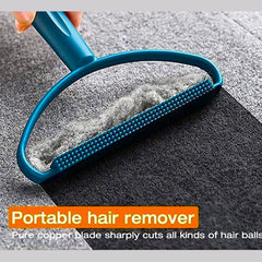 Double-Sided Silicone Pet Hair Remover – Manual Fur Scraper for Home & Furniture