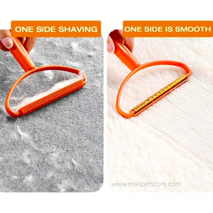 Double-Sided Silicone Pet Hair Remover – Manual Fur Scraper for Home & Furniture