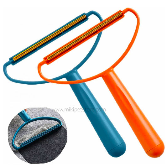 Double-Sided Silicone Pet Hair Remover – Manual Fur Scraper for Home & Furniture