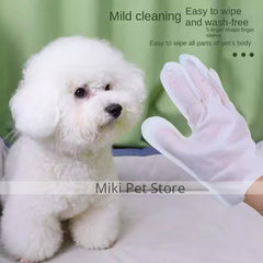 Cat Bath pet wipes dog & cat dry cleaning cleaning gloves(10pcs one bag)