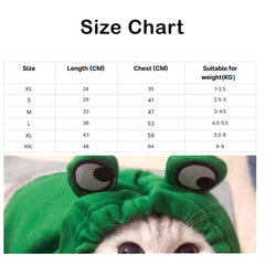 Pet Hoodie Warm Cat Coat Cold Weather Sweater Puppy Costume Clothes for Small Medium Large Dogs