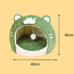 Deep Sleep Cozy Cat Bed – Ultra-Soft Warm Pet Nest & Tent for Cats & Small Dogs