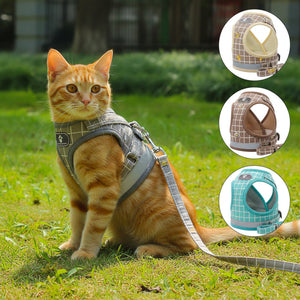 Breathable Plaid Pet Harness in Bangladesh