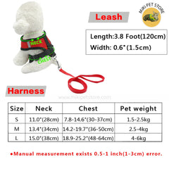 Breathable Mesh Cat & Small Dog Harness with Leash – Reflective & Adjustable for Kittens, Puppies, and Small Breeds