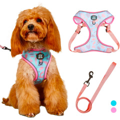 Escape Proof Cat Harness and Leash Set Adjustable Air Mesh Vest