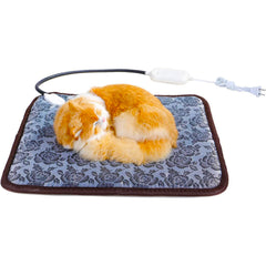 Electric Heated Pet Mat – Adjustable Temperature Waterproof Pad with Bite-Resistant Cable for Cats & Dogs