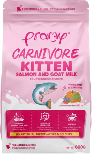 Pramy Carnivore Kitten Dry Cat Food with Salmon & Goat Milk