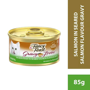 Fancy Feast Gravy Lovers Salmon Feast Grilled Gourmet Cat Food in Wet Cat Food Gravy 85g