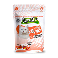 Jungle Crunch Dry Cat Treat Strong Bones with Chicken & Cheese 60gm