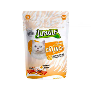 Jungle Crunch Dry Cat Treat Hairball Control with Chicken 60gm