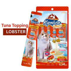Kaniva Creamy Tuna Topping Lobster With Chicken Freeze Bits 15g x 4pcs