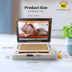 Laptop Scratcher Cat Toy Interactive Cardboard Pad